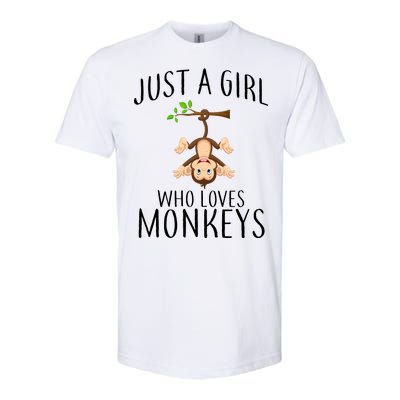 Just A Girl Who Loves Monkeys Softstyle® CVC T-Shirt