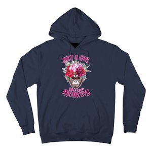 Just A Girl Who Loves Monkeys Cute Hoodie