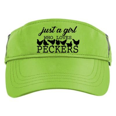 Just A Girl Who Loves Peckers Adult Drive Performance Visor