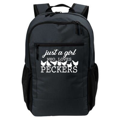 Just A Girl Who Loves Peckers Daily Commute Backpack