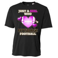 Just A Girl Who Loves Pittsburg Football Cooling Performance Crew T-Shirt