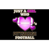 Just A Girl Who Loves Pittsburg Football Bumper Sticker