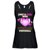 Just A Girl Who Loves Pittsburg Football Ladies Essential Flowy Tank