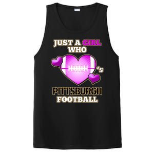 Just A Girl Who Loves Pittsburg Football PosiCharge Competitor Tank