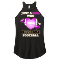 Just A Girl Who Loves Pittsburg Football Women's Perfect Tri Rocker Tank