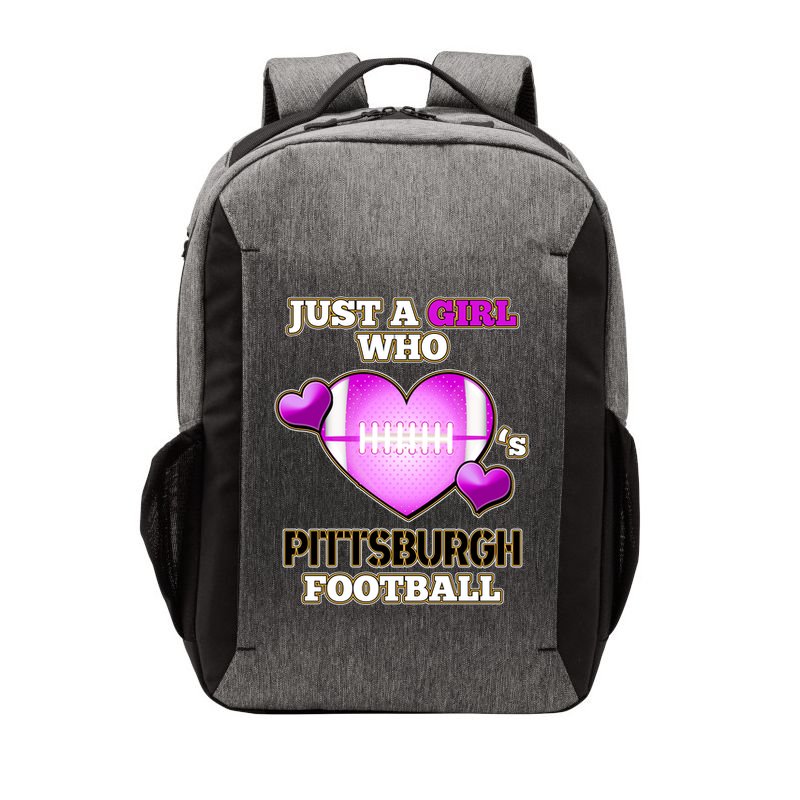 Just A Girl Who Loves Pittsburg Football Vector Backpack