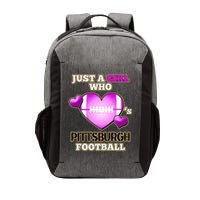 Just A Girl Who Loves Pittsburg Football Vector Backpack