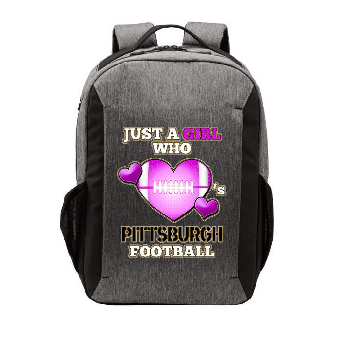 Just A Girl Who Loves Pittsburg Football Vector Backpack