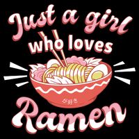 Just A Girl Who Loves Ramen Wool Snapback Cap