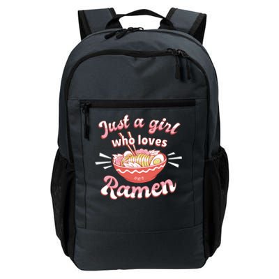 Just A Girl Who Loves Ramen Daily Commute Backpack