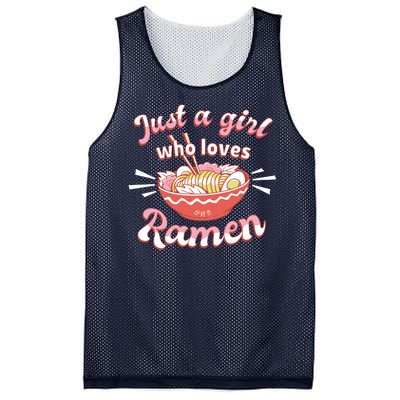 Just A Girl Who Loves Ramen Mesh Reversible Basketball Jersey Tank