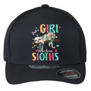 Just A Girl Who Loves Sloths Flexfit Unipanel Trucker Cap