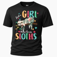 Just A Girl Who Loves Sloths Cooling Performance Crew T-Shirt
