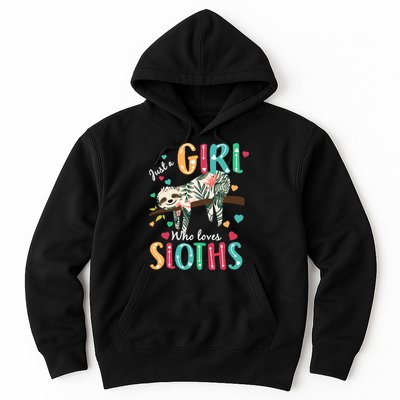 Just A Girl Who Loves Sloths Hoodie