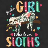 Just A Girl Who Loves Sloths Adult Drive Performance Visor