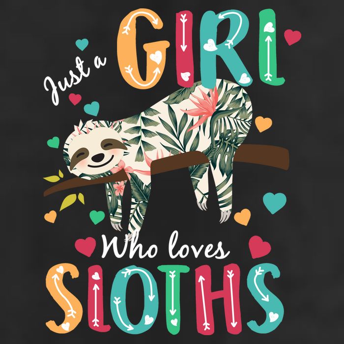Just A Girl Who Loves Sloths Adult Drive Performance Visor