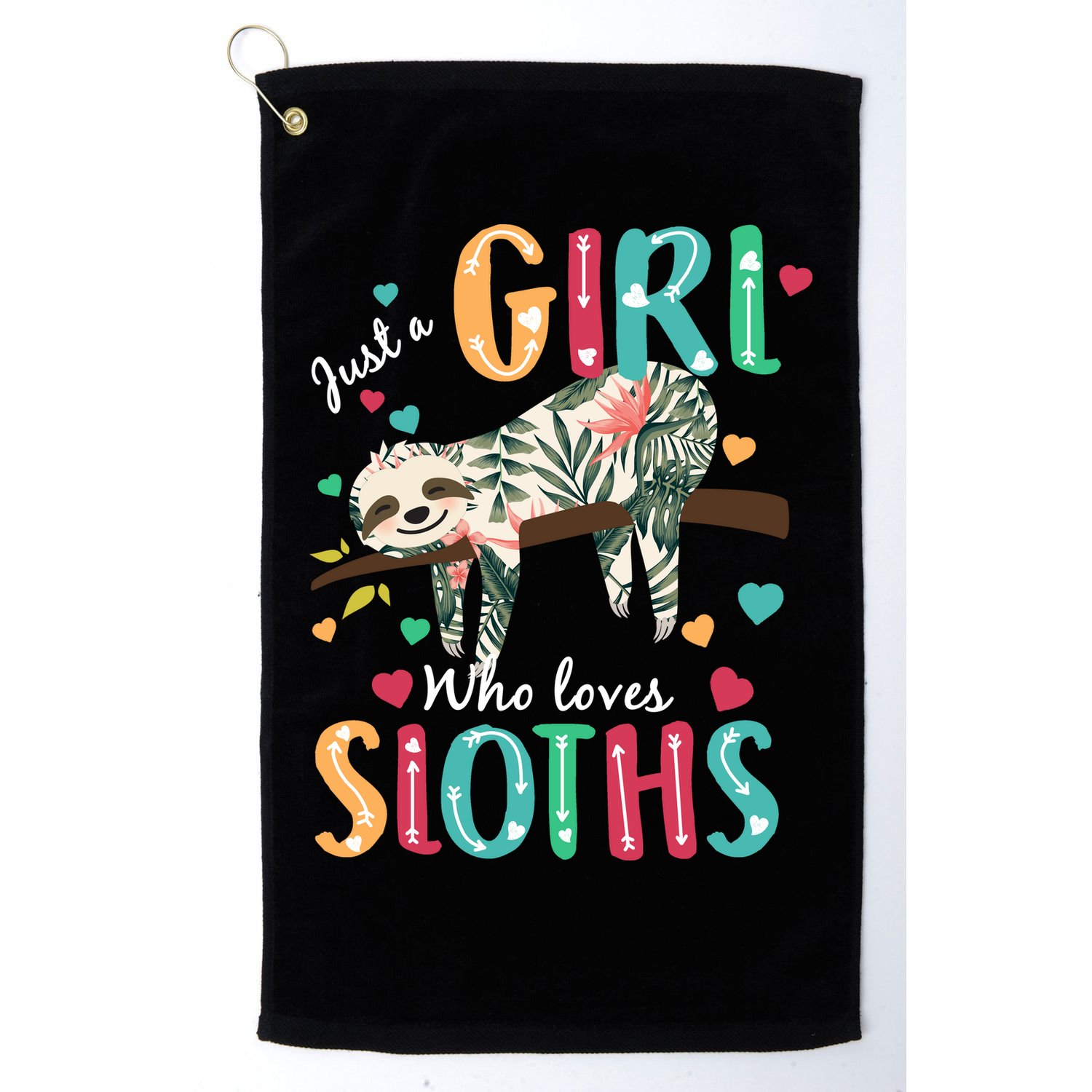 Just A Girl Who Loves Sloths Golf Towel