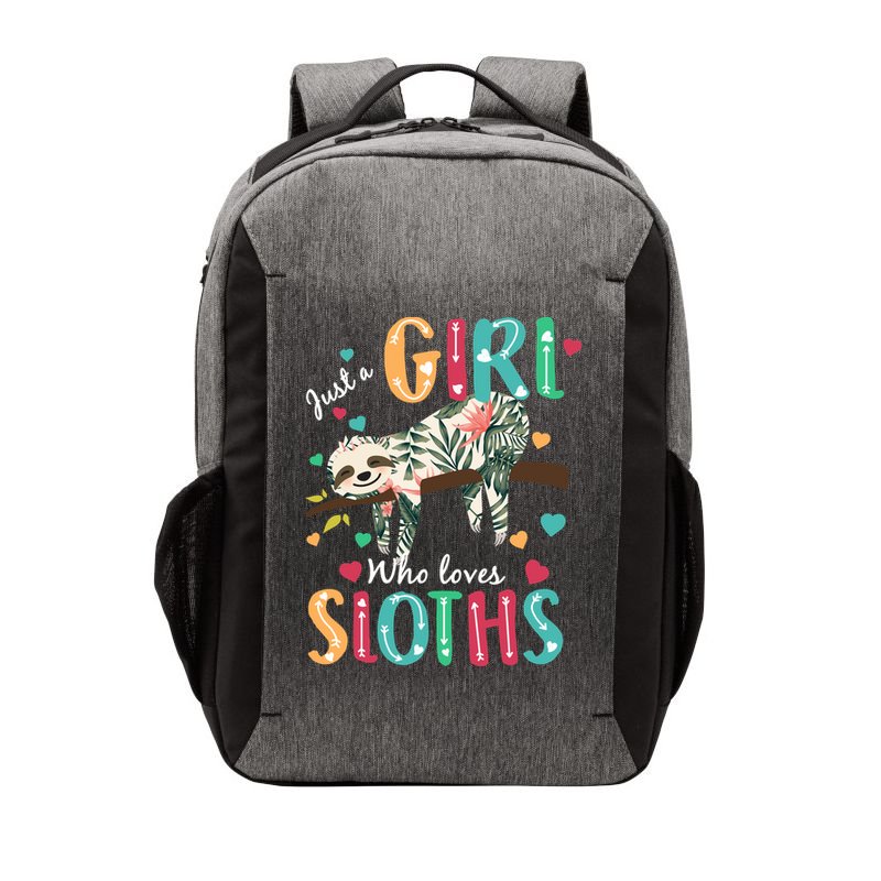 Just A Girl Who Loves Sloths Vector Backpack