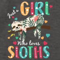 Just A Girl Who Loves Sloths Vector Backpack