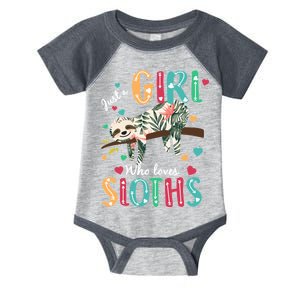 Just A Girl Who Loves Sloths Infant Baby Jersey Bodysuit