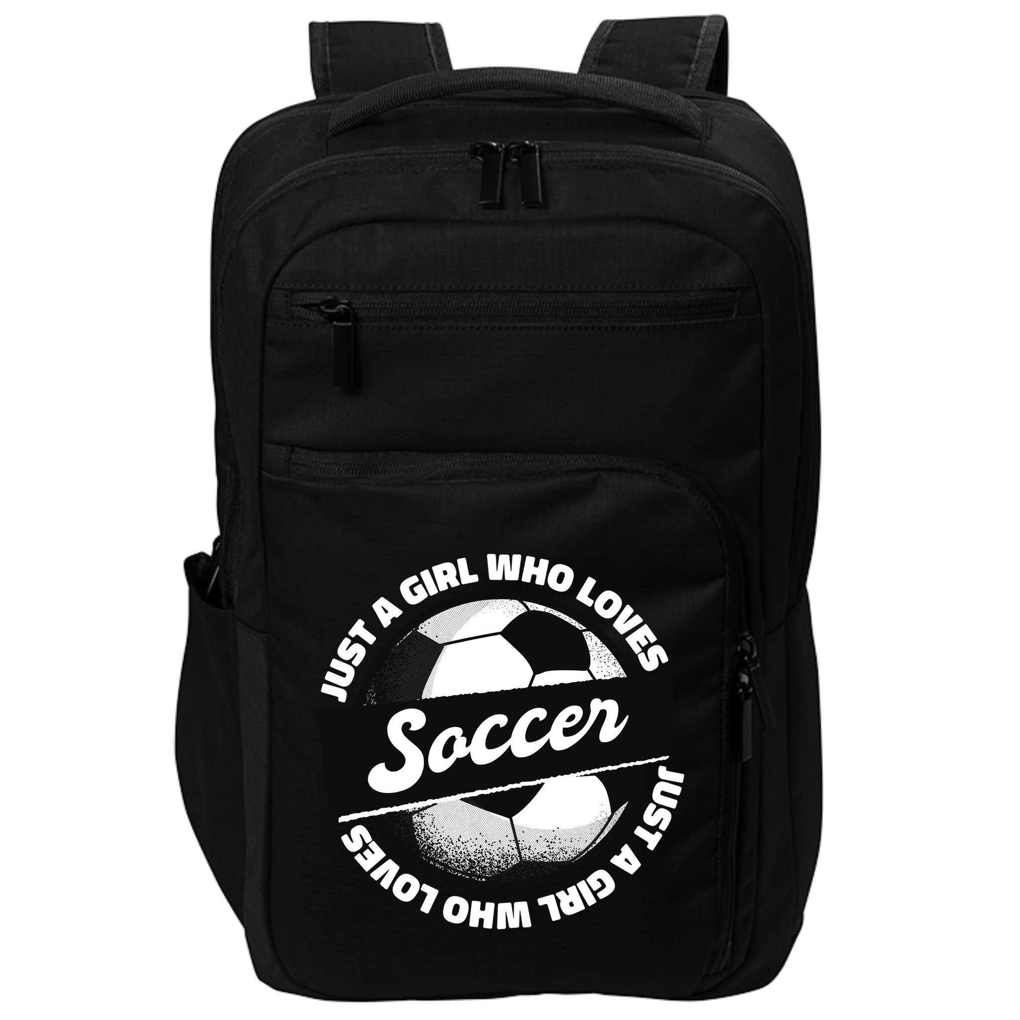 Just A Girl Who Loves Soccer Impact Tech Backpack