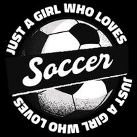 Just A Girl Who Loves Soccer Drawstring Bag