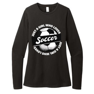 Just A Girl Who Loves Soccer Womens CVC Long Sleeve Shirt