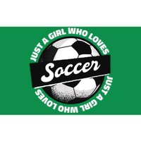 Just A Girl Who Loves Soccer Bumper Sticker