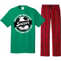 Just A Girl Who Loves Soccer Pajama Set