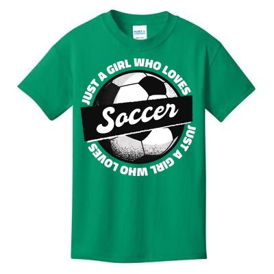 Just A Girl Who Loves Soccer Kids T-Shirt