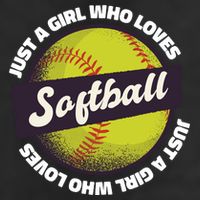 Just A Girl Who Loves Softball Beanie