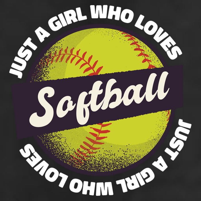 Just A Girl Who Loves Softball Beanie