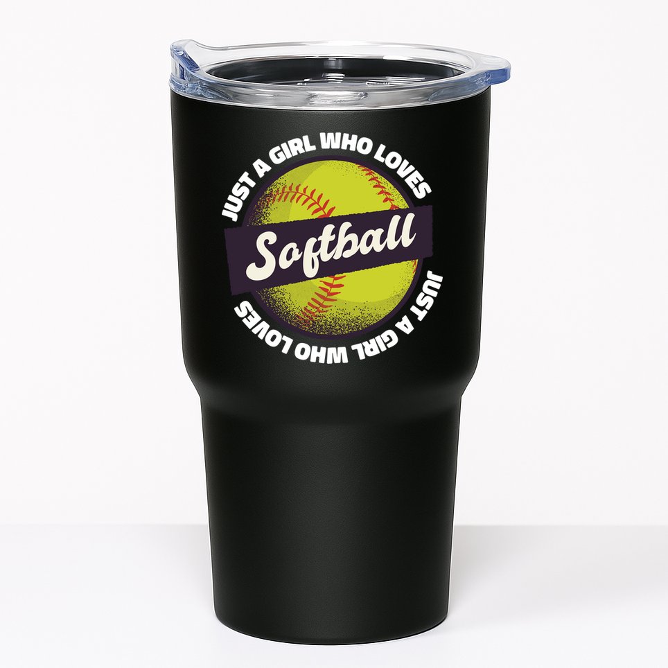 Just A Girl Who Loves Softball Tumbler