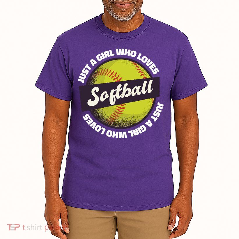 Just A Girl Who Loves Softball Tall T-Shirt