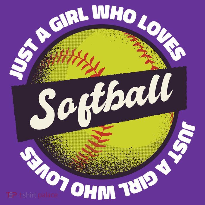Just A Girl Who Loves Softball Premium T-Shirt