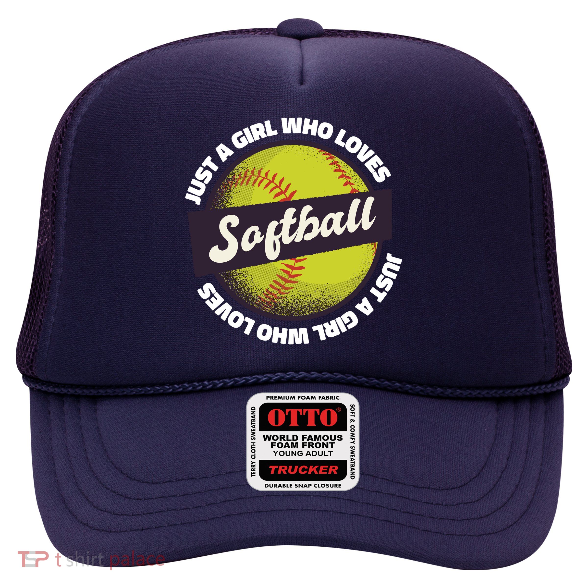Just A Girl Who Loves Softball Trucker Hat