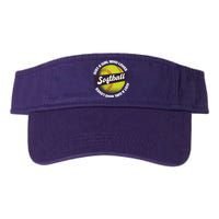 Just A Girl Who Loves Softball Valucap Bio-Washed Visor