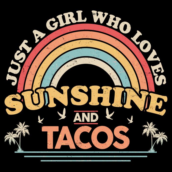 Just A Girl Who Loves Sunshine And Tacos Impact Tech Backpack