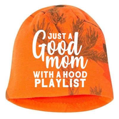 Just A Good Mom With A Hood Playlist Kati - Camo Knit Beanie