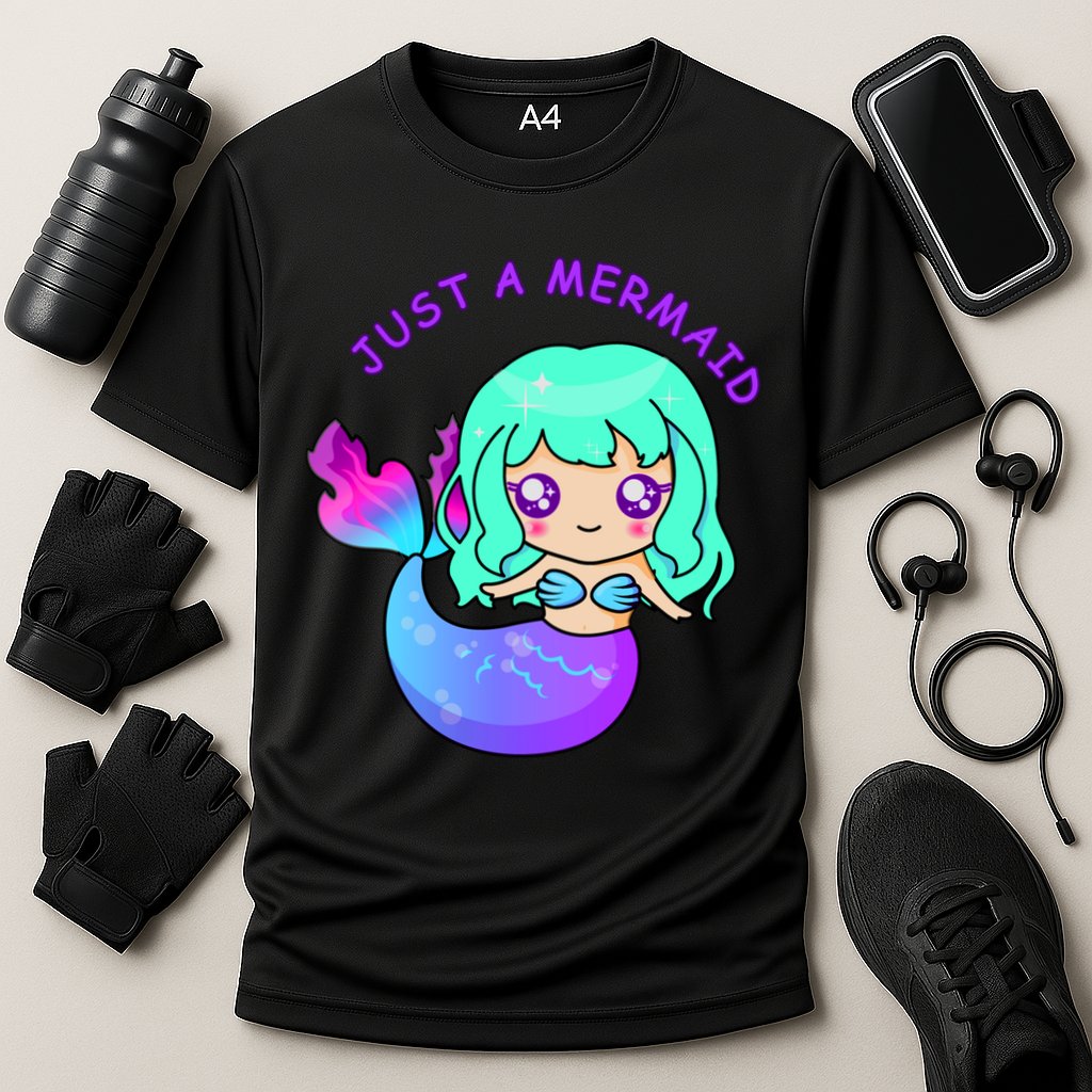 Just A Mermaid Cooling Performance Crew T-Shirt