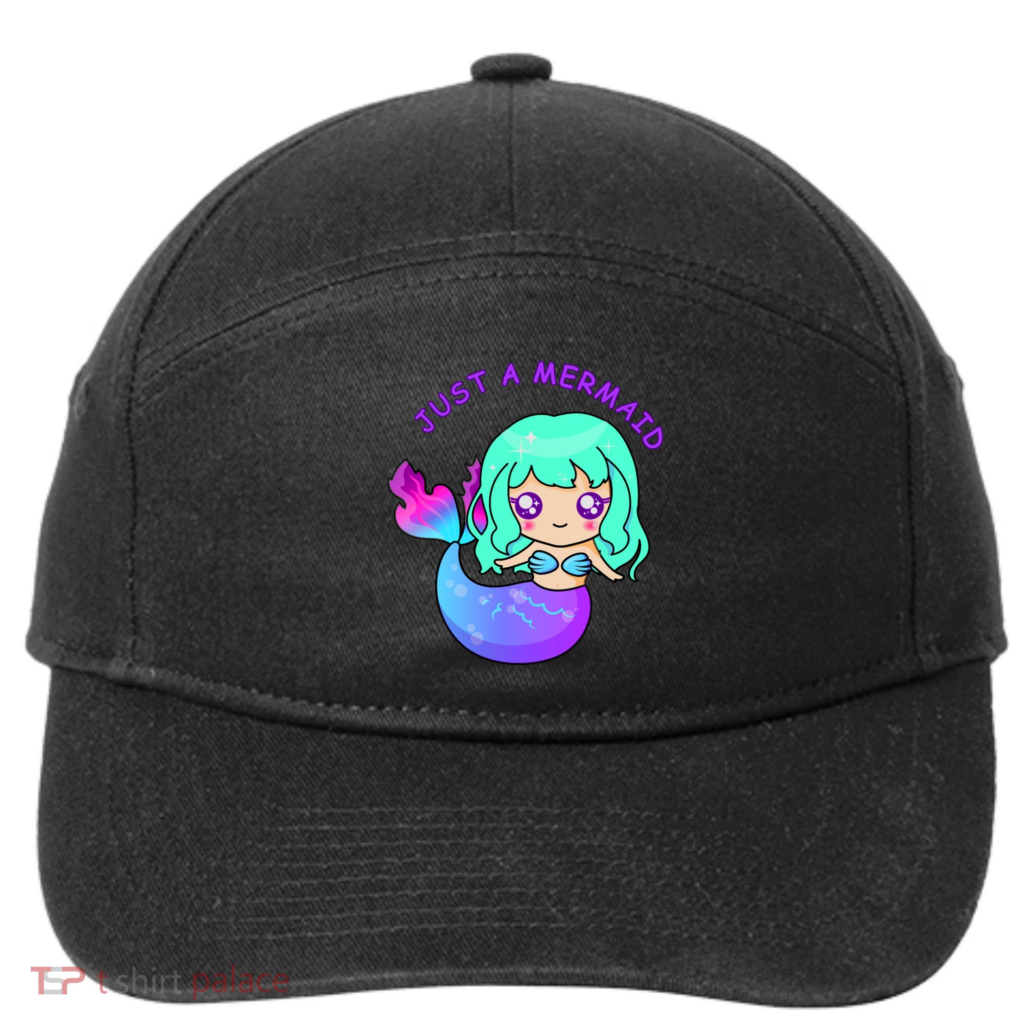 Just A Mermaid 7-Panel Snapback Hat