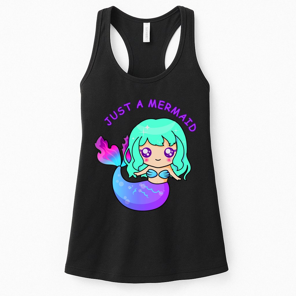 Just A Mermaid Womens Tank Top