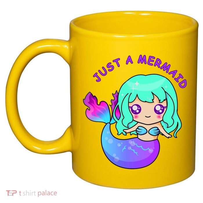 Just A Mermaid 11oz C Handle Ceramic Mug