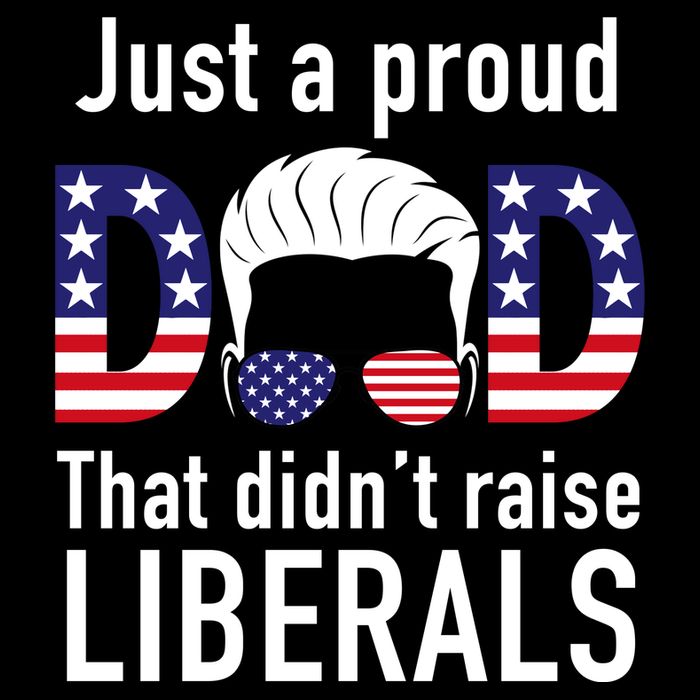 Just A Proud Dad That Didn't Raise Liberals Youth Performance Sprint T-Shirt