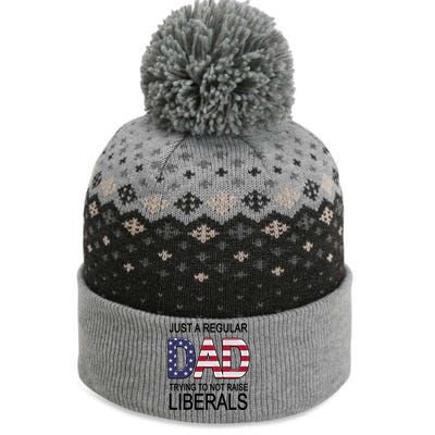 Just a Regular Dad Trying Not To Raise Liberals The Baniff Cuffed Pom Beanie