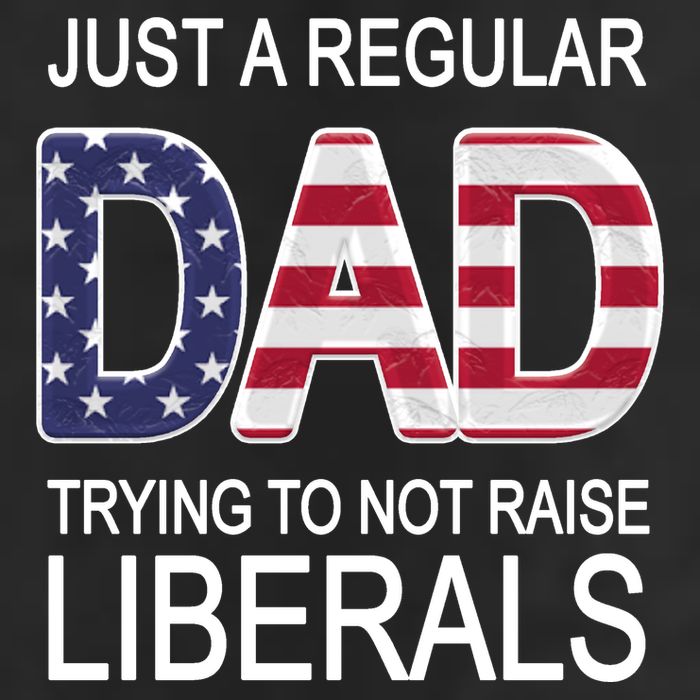 Just a Regular Dad Trying Not To Raise Liberals Garment-Dyed Fleece Hoodie