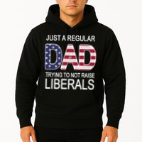 Just a Regular Dad Trying Not To Raise Liberals Hoodie