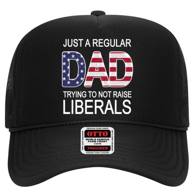 Just a Regular Dad Trying Not To Raise Liberals Trucker Hat