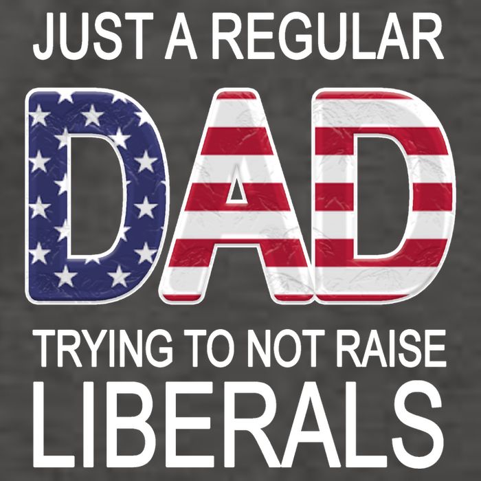 Just a Regular Dad Trying Not To Raise Liberals Vector Backpack