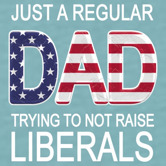 Just a Regular Dad Trying Not To Raise Liberals Sueded Cloud Jersey T-Shirt